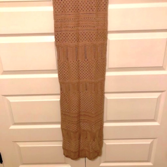 NWT PETAL and PUP Freja Mocha Crochet Sleeveless Bodycon Maxi Dress 6 - Picture 3 of 4